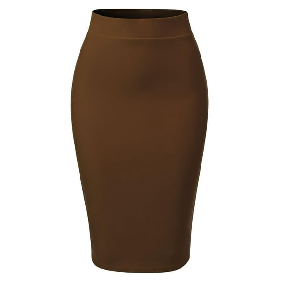Made by Olivia Women's Casual Classic Bodycon Pencil Skirt