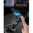 thumbnail image 4 of Car Bluetooth FM Transmitter Radio Adapter USB Car Charger compatible All Smartphone Audio Player_Perfect Gift, 4 of 4