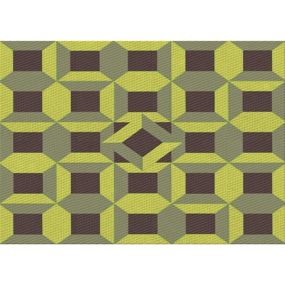 Ahgly Company Machine Washable Indoor Rectangle Transitional Coffee Brown Area Rugs, 2' x 3'