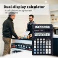 thumbnail image 4 of + Dual Display Calculator, Office Desktop Calculator, 12 Digit Large Display And Big Button Yj51-2, 4 of 5