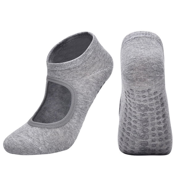 WMNTST Womens Socks With Grips Low Cut Hollow Yoga Sock Dancing Breathable Sport Exercise Workout Socks