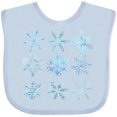 thumbnail image 3 of Inktastic Winter Snowflakes Boys or Girls Baby Bib, 3 of 4