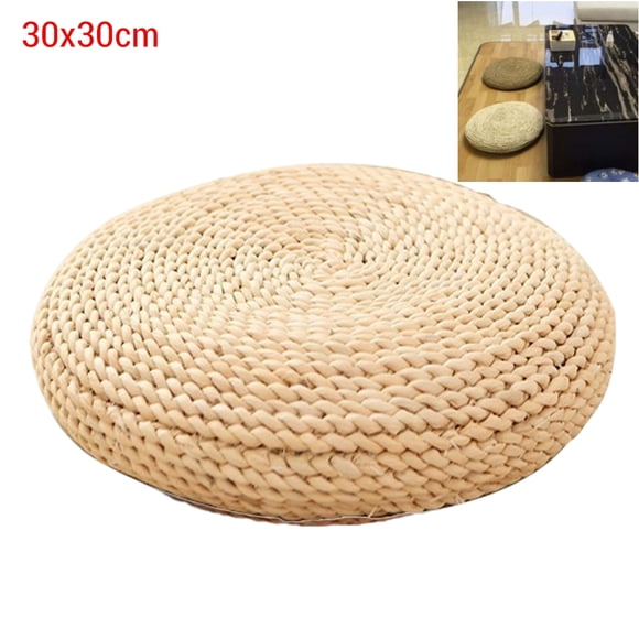 Pouf de Sol Japonais Artisanal Écologique Rembourré, Fait à la Main pour Fête Salon Baie Vitrée