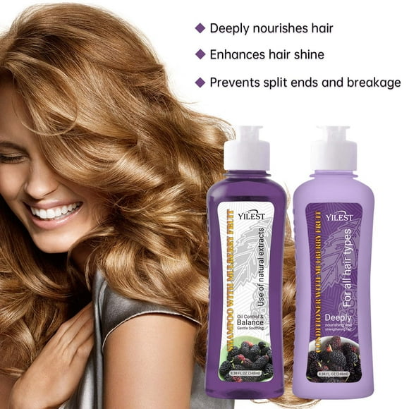 Deals of The Day! Gspmoly Hair Care Products, Shampoo and Conditioner Set - 248Ml X 2 for Cleansing Dandruff Control Oil Regulation and Hair Softening Shampoo and Conditioner