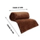 thumbnail image 3 of Manta de microfibra acanalada - manta súper suave y transpirable para todas las estaciones - 70x100cm/27.6x39.4 pulgadas - Color liso para sofá, cama, camping y decoración del hogar, 3 of 8