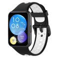 thumbnail image 3 of Replacement Bands Compatible For  Watch FIT2 Breathable Silicone Wristbands Dual Color Adjustable Smartwatch Wrist Strap, 3 of 7