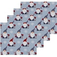 thumbnail image 2 of SKYSONIC Christmas Gnome Cotton Washcloths Set of 4, Highly Absorbent Soft Fingertip Towel for Bathroom, Gym, Hotel and Spa, 12 x 12 Inch, 2 of 7