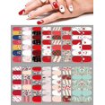 thumbnail image 2 of New Arrival Festival Nail Stickers Winter Snowflake Gloves Nails Art Decal 14Tips Christmas Full Cover Paste Make Up Accessories, 2 of 4