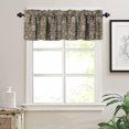 thumbnail image 4 of Coffee Kitchen Curtain Valance, Farmhouse Country Coffee Vintage Valance for Kitchen Windows Bathroom Living Room Bedroom W54xL18in 1 Panels, 4 of 6
