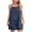 Dark Blue, variant on Women's Denim Romper Sleeveless Adjustable Straps Back Tie Casual Loose Fit Jean Jumpsuit with Pockets,Light Blue,M