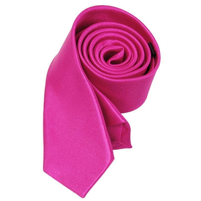 Unisexe Casual Cravate Slim Cravate Étroite - Accessoires Unisexe Solide Choquant Rose