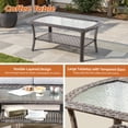 thumbnail image 5 of XIZZI 8-Piece Patio Furniture Outdoor Conversation Set with 4 Swivel Rocking Chair,All-Weather Wicker rattan Outdoor Furniture sets for Backyard, Porch, Patio-Light Gray, 5 of 9