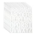 thumbnail image 1 of 312 piezas de calcomanías de letras de vinilo, 6 hojas de calcomanías de alfabeto autoadhesivas blancas con fuente artística, 1 of 5