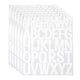 thumbnail image 1 of 312 piezas de calcomanías de letras de vinilo, 6 hojas de calcomanías de alfabeto autoadhesivas blancas con fuente artística, 1 of 5