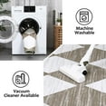 thumbnail image 4 of 2 x 6/4 x 6/5 x 7/8x10/9 x 12/10x13 Area Rug with Rubber Backing Machine Washable Rug Trellis Printed Low Pile Rugs Low Pile Foldable Indoor Carpet for Living Room Bedroom Guest Room, 4 of 7