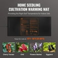 thumbnail image 2 of KFFKFF Seedling Heat Mat 48"x 20.75", Waterproof Durable Hydroponic Heating Pad for Germination and Seed Starting Greenhouse, MET Certified, 2 of 9