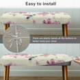 thumbnail image 5 of Whosucclay Hummingbird Cherry Blossom Print Dining Bench Slipcover Rectangle Bench Cover for Dining Room, Living Room, Bedroom, Kitchen Waterproof Benches Seat Covers Universal Bench Protectors, 5 of 7
