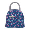 thumbnail image 1 of Fotbe Plants And Flamingos Pattern Lunch Bag , Insulated Lunch Box, Small Leakproof Cooler Food Lunch Containers Reusable Lunch Tote Bags, 1 of 6
