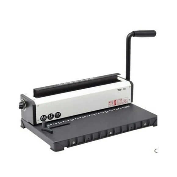 TD-13 Manual Spiral Binding Machine Metal Paper Book File Punching And Binding One Iron Ring Book Binding Office Supplies ,Pinpoint Punching