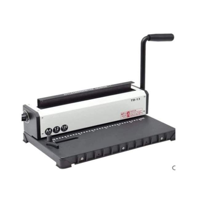 TD-13 Manual Spiral Binding Machine Metal Paper Book File Punching And Binding One Iron Ring Book Binding Office Supplies ,Pinpoint Punching