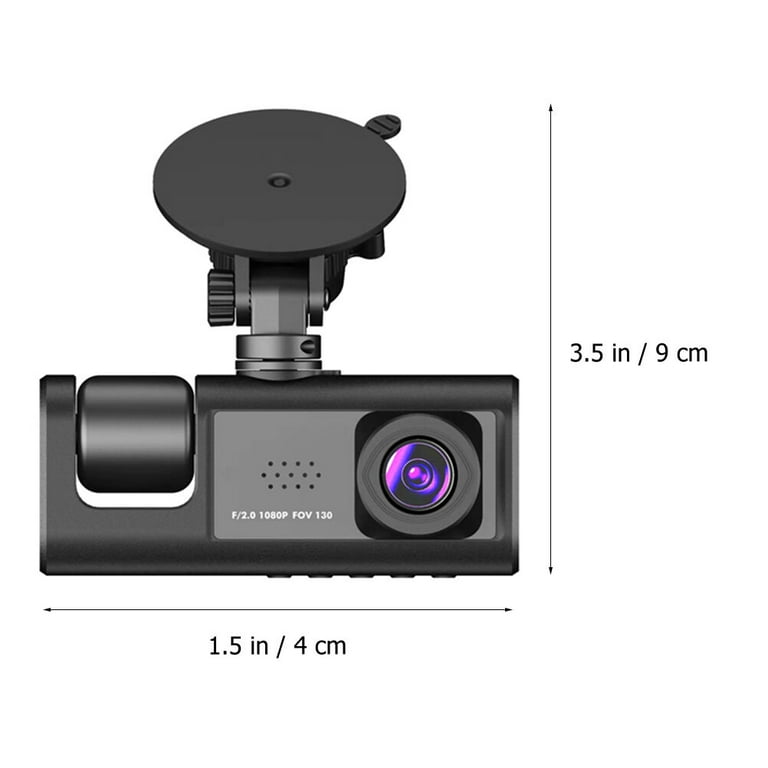 Yansoo 3 Channel Dash Cam Front and Rear Inside,1080P Three Way Triple Dash  Camera for Cars with Wide Angle,4IR Night Vision, Car Camera Uber Loop