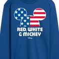 thumbnail image 3 of Disney - Americana - Red White And Mickey - Men's Long Sleeve T-Shirt, 3 of 5