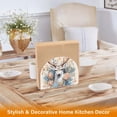 thumbnail image 5 of Deer Head Floral Flowers Napkin Holder for Table Clear Napkin Stand Paper Holder Acrylic Organizer Dispenser Napkins for Dinner Kitchen Restaurant Room, 5 of 8