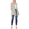 thumbnail image 5 of Moa Collection Women's Sleeveless Long Body Cardigan Vest S-3XL, 5 of 5