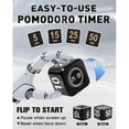 thumbnail image 3 of Pomodoro Timer Cube for Productivity - 5/25/10/50 Minutes Preset, 3 of 5