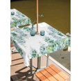 thumbnail image 2 of Outdoor Tablecloth with Umbrella Hole for Patio/Picnic/Party/Camping, Sage Green Wisteria Waterproof Table Cloth Square Cover Washable, Sprinng Summer Pastoral Botanical (54"x 54"), 2 of 8
