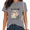 A-Grey, variant on UNISHE Womens She Loves Jesus And America Too Print T-Shirt Vibrant Flag Floral Patriotic Pride Top Beige, L