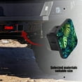 thumbnail image 5 of Hitch Cover Fits For 2-Inch Hitch,Vibrant Illustration Of Lush Green And Blue Monstera Leavesrubber Trailer Hitch Cover Tube Plug Insert,Car Exterior Accessories, Receiver Tube Hitch Plug, 5 of 6