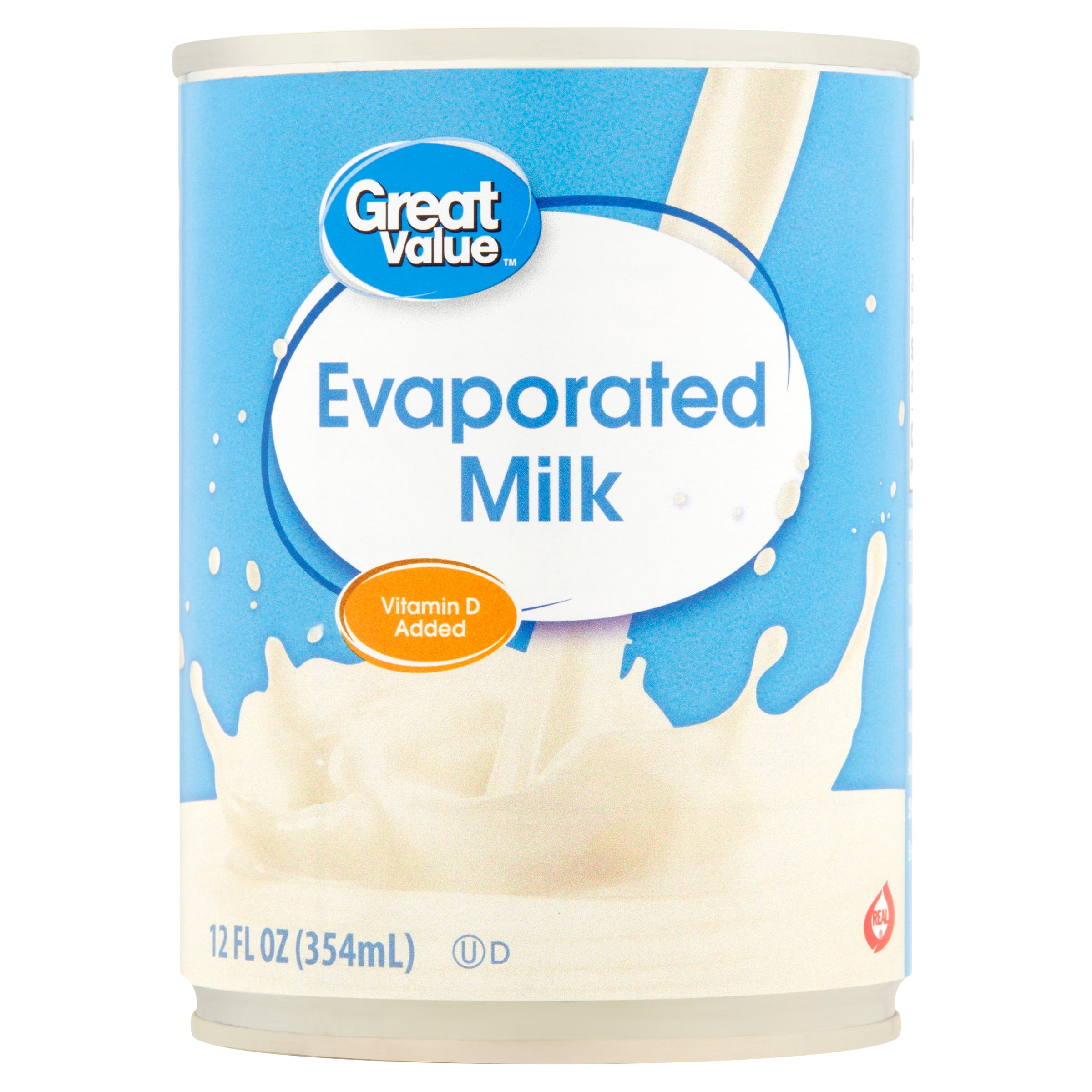 Great Value Evaporated Milk, 12 Fl Oz