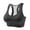 Black, variant on Lace Nursing Bra Women Padded Bra Feature V-Neck Sport Bra Style W-285 Pinks-a L