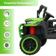 thumbnail image 5 of TCARAIWEN 24V 2-Seater Ride On Dump Truck,Ride on Car Truck,Ride on UTV W/,Ride on Toys W/ Dump Bed/Shovel, LED Light, Music, Remote Control,6 Wheels 4WD Ride On Toys for Boys Girls (Ages 3+)Green, 5 of 7
