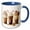 Blue/White, variant on 3drose, Trio of Christmas Milkshakes, 11oz Magic Transforming Mug