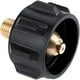 thumbnail image 1 of Adaptador de recarga de propano QCC1 con tuerca de rosca macho, accesorio de regulador de manguera de gas propano de latón para tanque de propano QCC1 TUNC Sencillez, 1 of 5