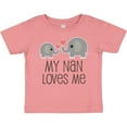 thumbnail image 3 of Inktastic My Nan Loves Me Grandchild Boys or Girls Baby T-Shirt, 3 of 5