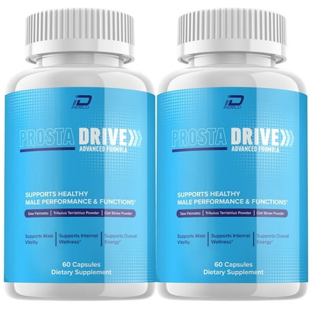 ProstaDrive Prostate Supplement for Men - Prosta Drive Advanced Energy Pills, Bladder Control Supplements, 2 Pack, 120 Capsules