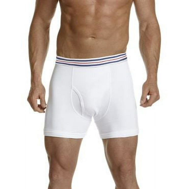 Harbor Bay by DXL Men s Big and Tall Boxer Briefs White 6XL