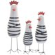 thumbnail image 1 of Conjunto de 3 decoraciones de pollo de madera, figura de pollo pequeña, adorno de alféizar de cocina pequeña, escultura peculiar, decoración de escritorio divertida, 1 of 5
