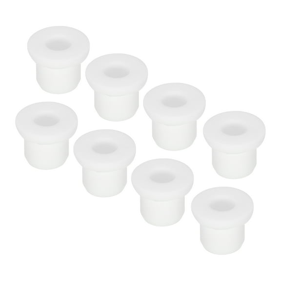 Uxcell 8Pcs T Shape Rubber Grommet Mount Dia 10mm,ID 6mm White Seal Protection Cable Grommets Flexible