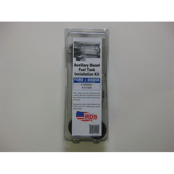 RDS Tanks Auxiliary Fuel Tank 72748 DOT Approved; Diesel; 91 Gallon Capacity; Rectangle; Diamond Tread; Aluminum