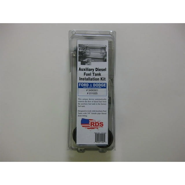RDS Tanks Auxiliary Fuel Tank 72748 DOT Approved; Diesel; 91 Gallon Capacity; Rectangle; Diamond Tread; Aluminum