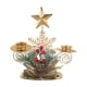 thumbnail image 2 of pstuiky Adorno navideño de ventana/escritorio con candelabro doble de hierro dorado, 2 of 6