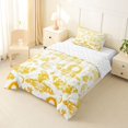 thumbnail image 2 of Homewish Goth Skull Moth Twin Comforter Sets,Moon Floral Bedding Set,Yellow,Halloween Duvet,Reversible,2pcs,1 Comforter and 1 Pillowcase, 2 of 7