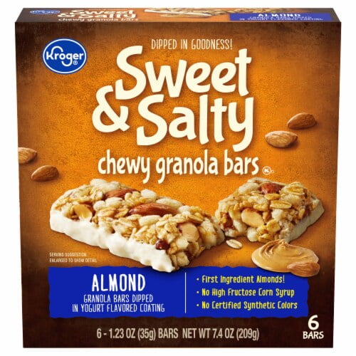 KR Sweet & Salty Almond Chewy Granola Bars 6 ct / 1.23 oz - Pack of 2
