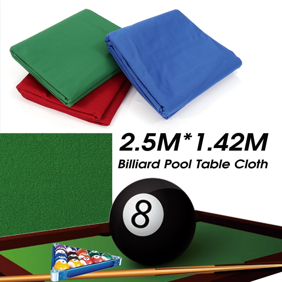 Pool Table Felt 9'' Billiard Table Cloth Cloth Strip High Performance Green 