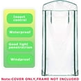 thumbnail image 3 of 4-Tier Greenhouse Replacement Cover Clear PVC Greenhouse Replacement Cover with Roll-Up Zipper Door - 27" L x 19" W x 61" H (Cover Only), 3 of 6