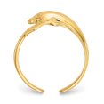 thumbnail image 2 of 14 Carats Or Jaune Dauphin Anneau d'Orteil Réglable Ouvert Midi, 2 of 10